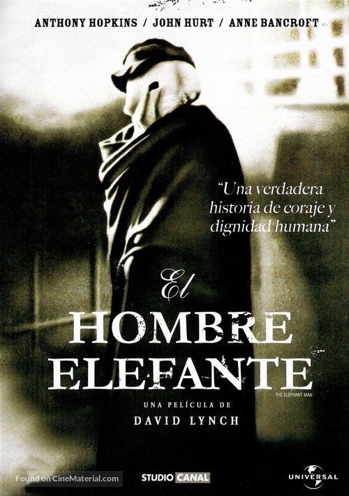 The Elephant Man - Spanish DVD movie cover