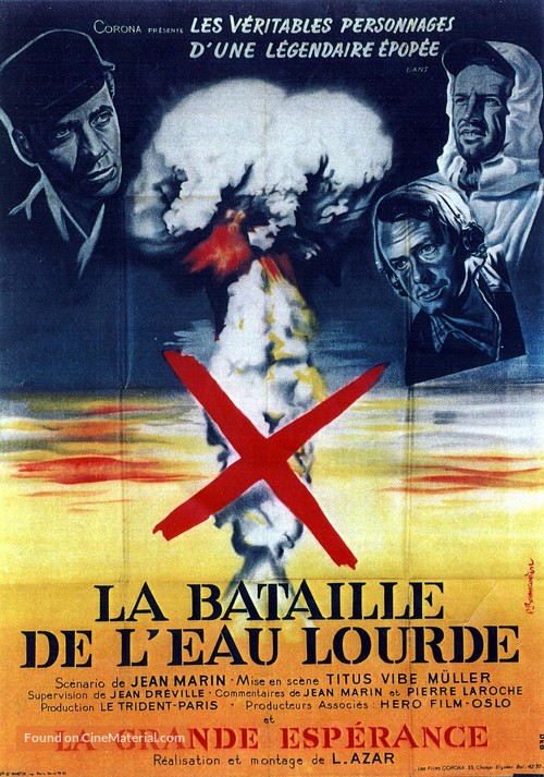 Kampen om tungtvannet - French Movie Poster