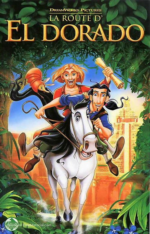 The Road to El Dorado - Belgian VHS movie cover