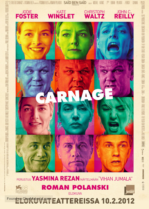 Carnage - Finnish Movie Poster