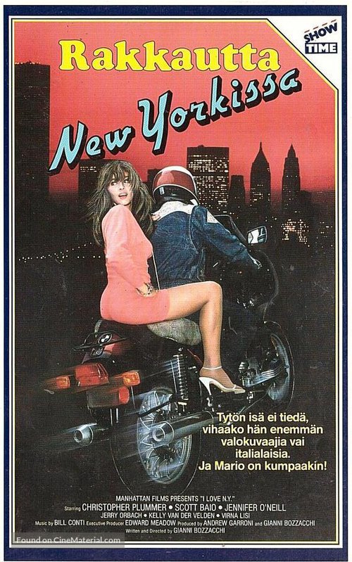 I Love N.Y. - Finnish VHS movie cover