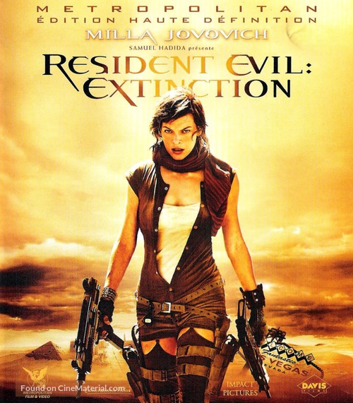 Resident Evil: Extinction - French Blu-Ray movie cover