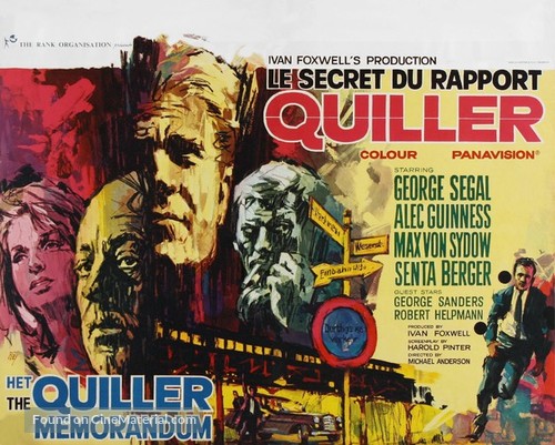 The Quiller Memorandum - Belgian Movie Poster