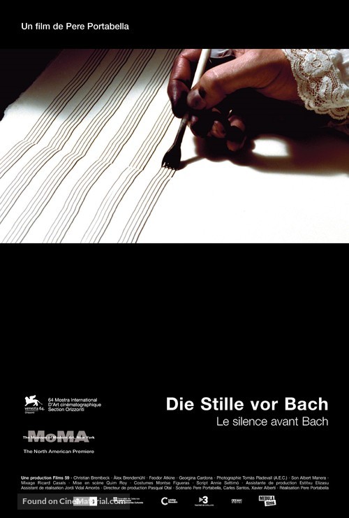 Stille vor Bach, Die - French Movie Poster