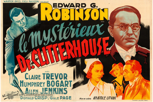 The Amazing Dr. Clitterhouse - French Movie Poster