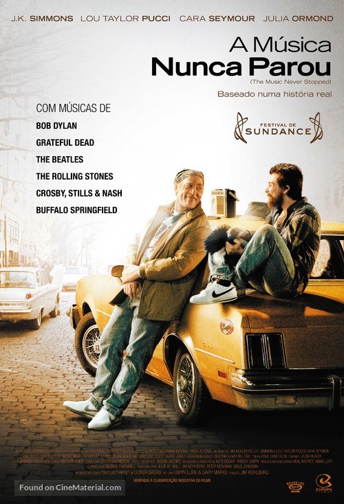 The Music Never Stopped - Brazilian Movie Poster