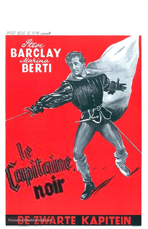 Il capitano nero - Belgian Movie Poster