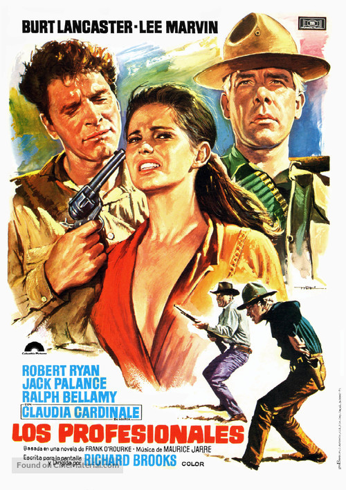 The Professionals - Spanish Movie Poster