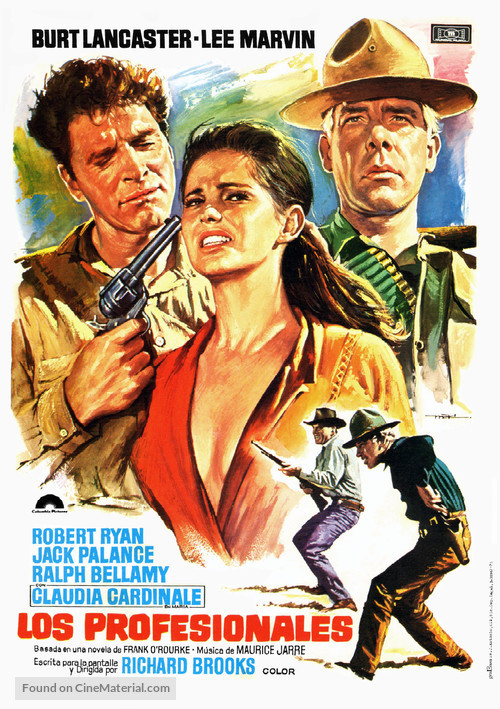 The Professionals - Spanish Movie Poster