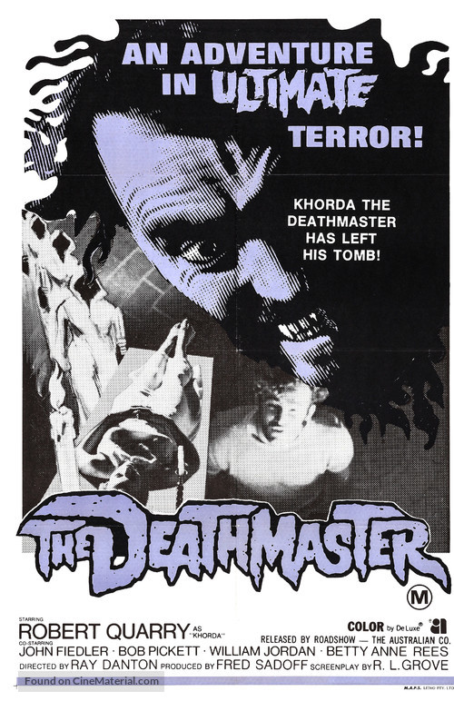 Deathmaster - Australian Movie Poster