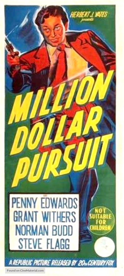 Million Dollar Pursuit - Australian Movie Poster