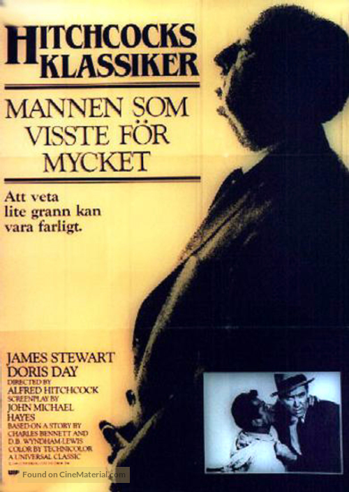 The Man Who Knew Too Much - Swedish Movie Poster