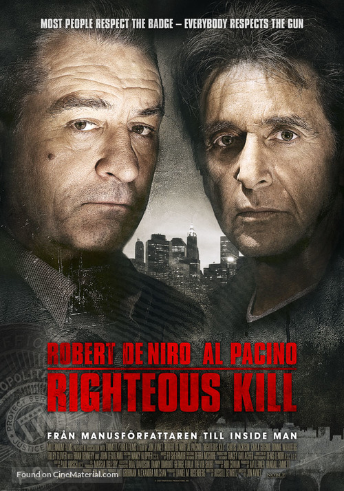 Righteous Kill - Norwegian Movie Poster