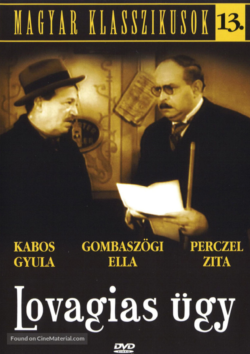 Lovagias &uuml;gy - Hungarian Movie Cover