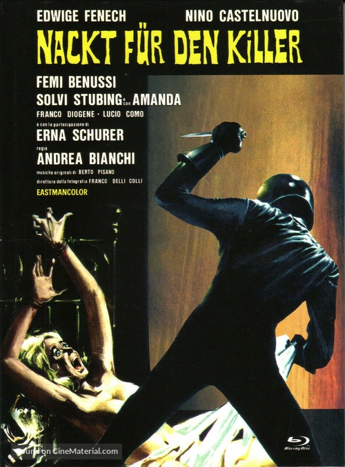 Nude per l&#039;assassino - German Blu-Ray movie cover