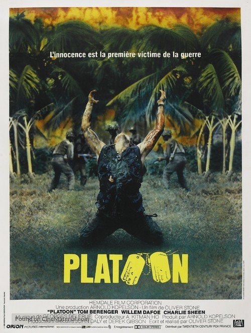 Platoon - French Movie Poster
