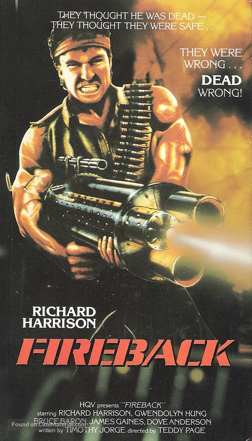 Fireback - VHS movie cover
