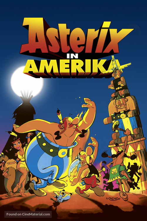 Asterix in Amerika - German Movie Poster