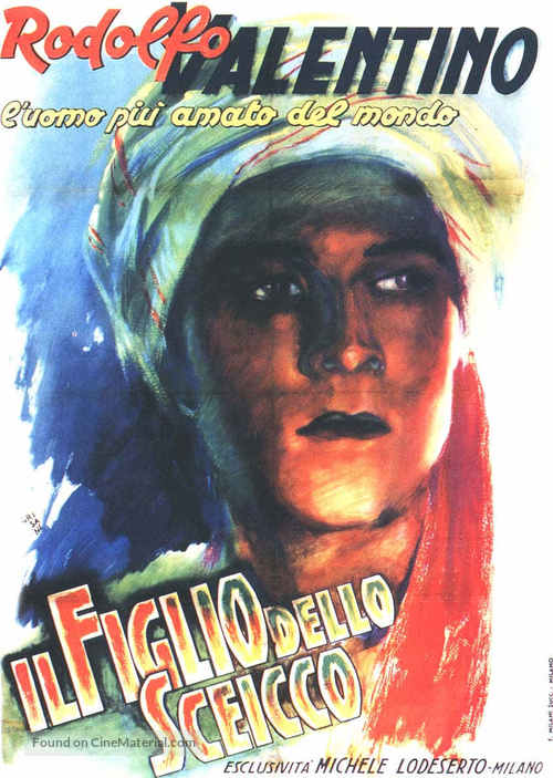 The Son of the Sheik - Italian Movie Poster