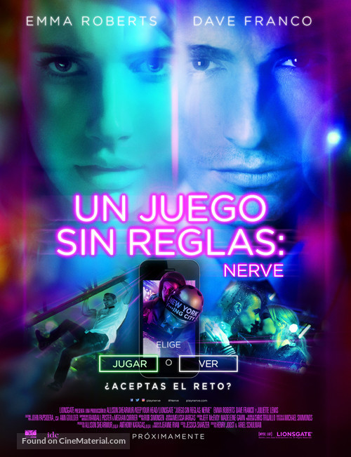 Nerve - Mexican Movie Poster