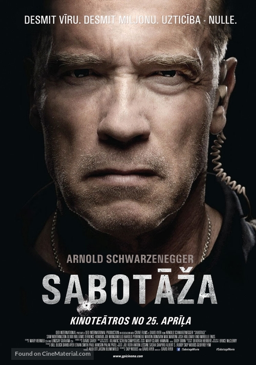 Sabotage - Latvian Movie Poster