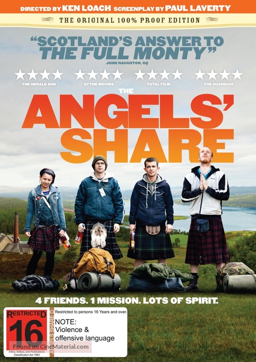 The Angels&#039; Share - New Zealand DVD movie cover