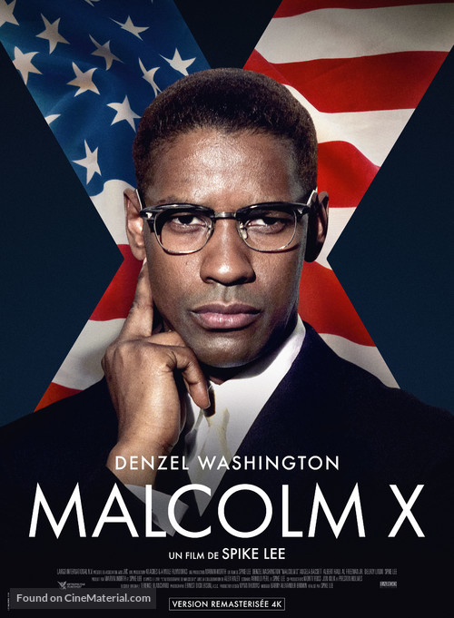 Malcolm X - French Re-release movie poster