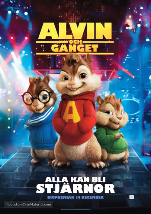 Alvin and the Chipmunks - Swedish Movie Poster