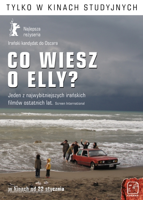 Darbareye Elly - Polish Movie Poster