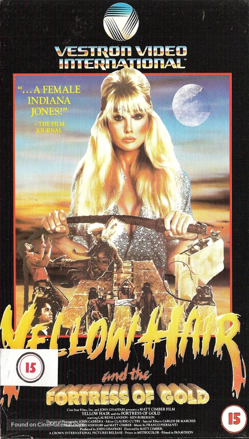Yellow Hair and the Fortress of Gold - British VHS movie cover