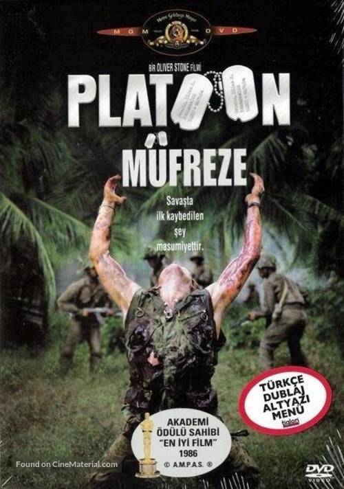 Platoon - Turkish DVD movie cover