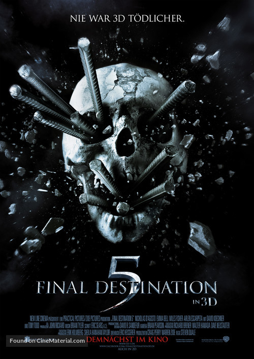 Final Destination 5 - German Movie Poster