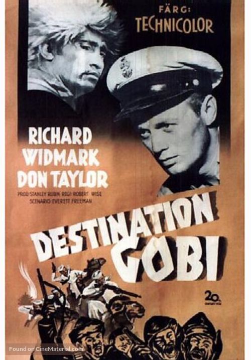 Destination Gobi - Swedish Movie Poster