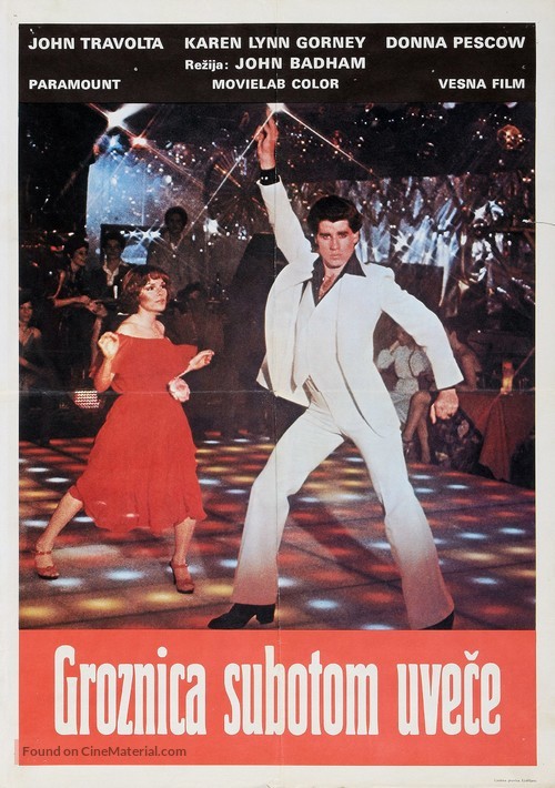 Saturday Night Fever - Yugoslav Movie Poster