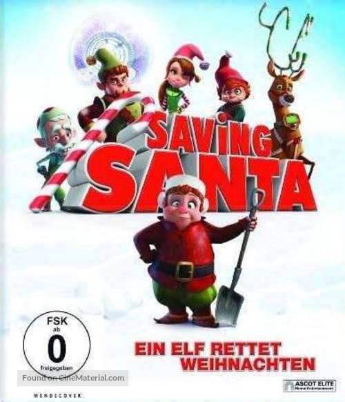 Saving Santa - German Blu-Ray movie cover