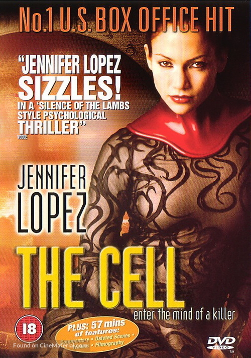 The Cell - British DVD movie cover