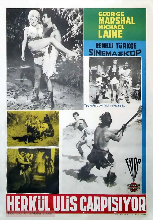 Ulisse contro Ercole - Turkish Movie Poster