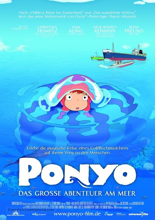 Gake no ue no Ponyo - German Movie Poster