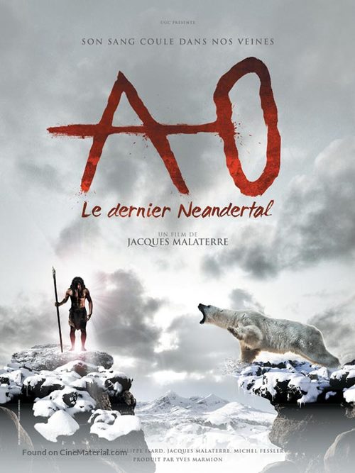 Ao, le dernier N&eacute;andertal - French Movie Poster