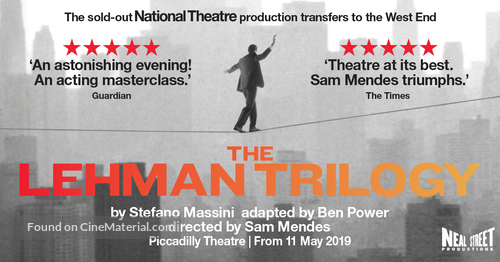 National Theatre Live: The Lehman Trilogy - British Movie Poster