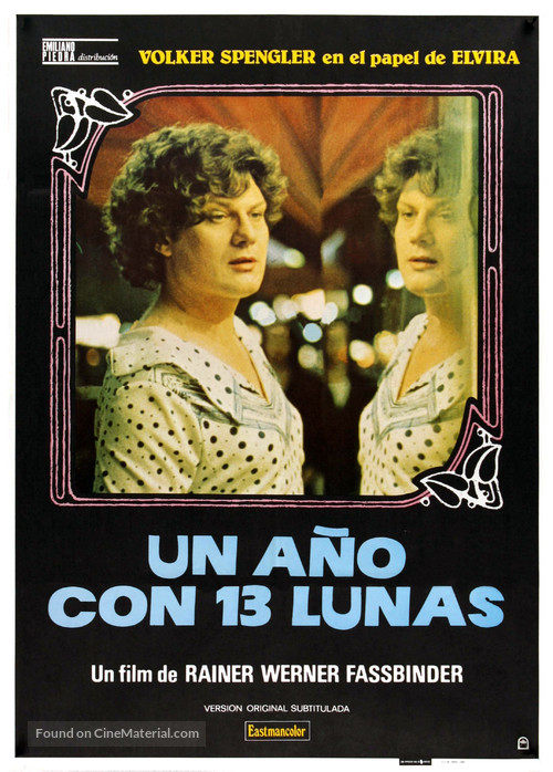 In einem Jahr mit 13 Monden - Spanish Movie Poster