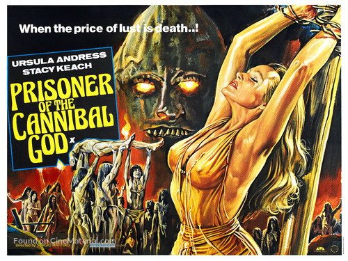 La montagna del dio cannibale - British Movie Poster
