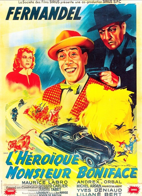 H&egrave;ro&iuml;que Monsieur Boniface, L&#039; - French Movie Poster