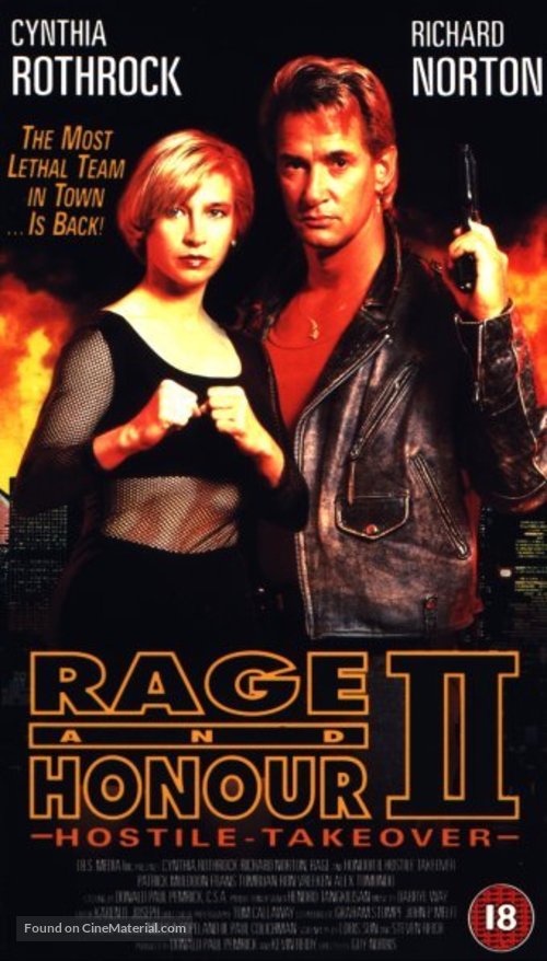 Rage and Honor II - British poster