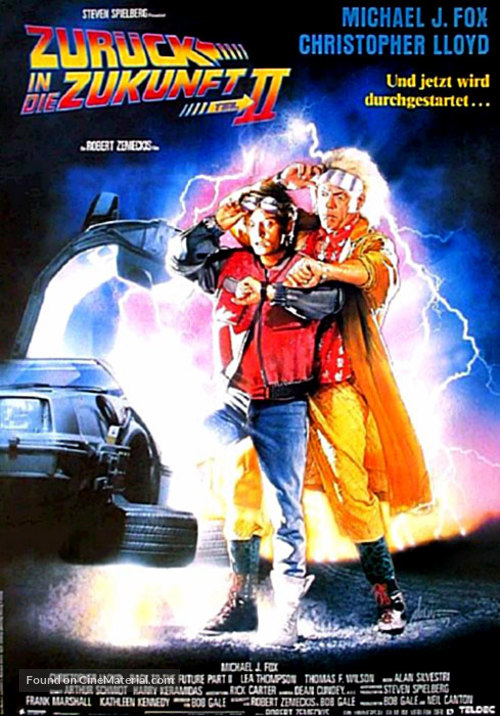Back to the Future Part II - Austrian Movie Poster