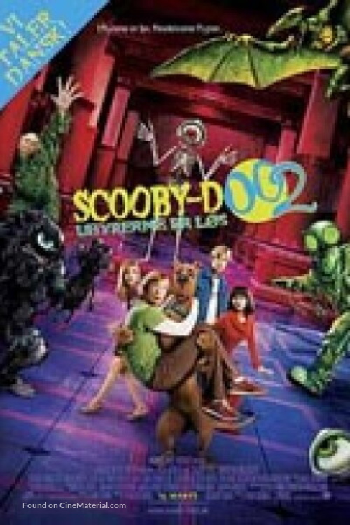 Scooby Doo 2: Monsters Unleashed - Danish Movie Poster