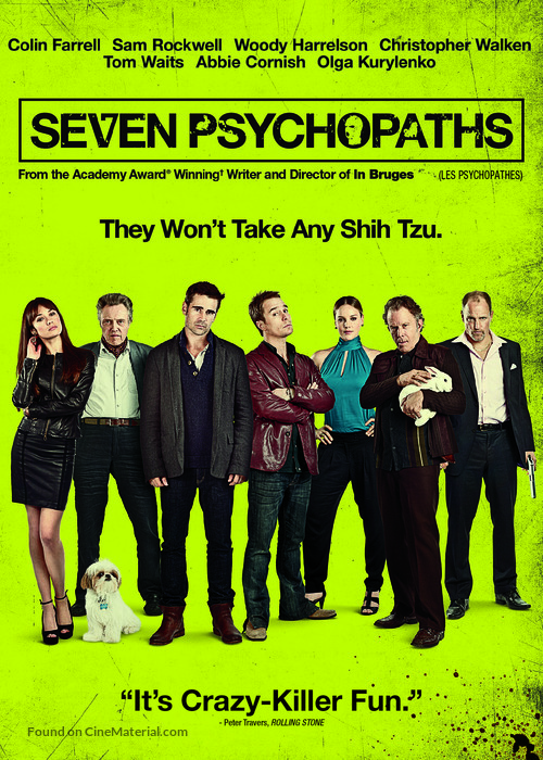 Seven Psychopaths - Canadian DVD movie cover