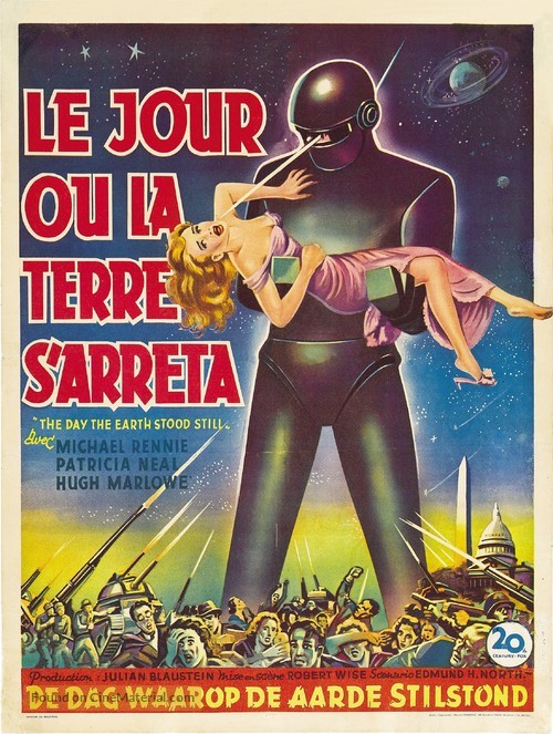 The Day the Earth Stood Still - Belgian Movie Poster