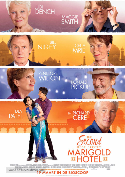 The Second Best Exotic Marigold Hotel - Dutch Movie Poster