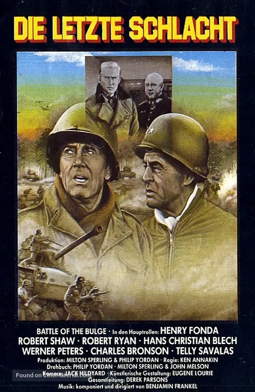 Battle of the Bulge (1965) German movie cover